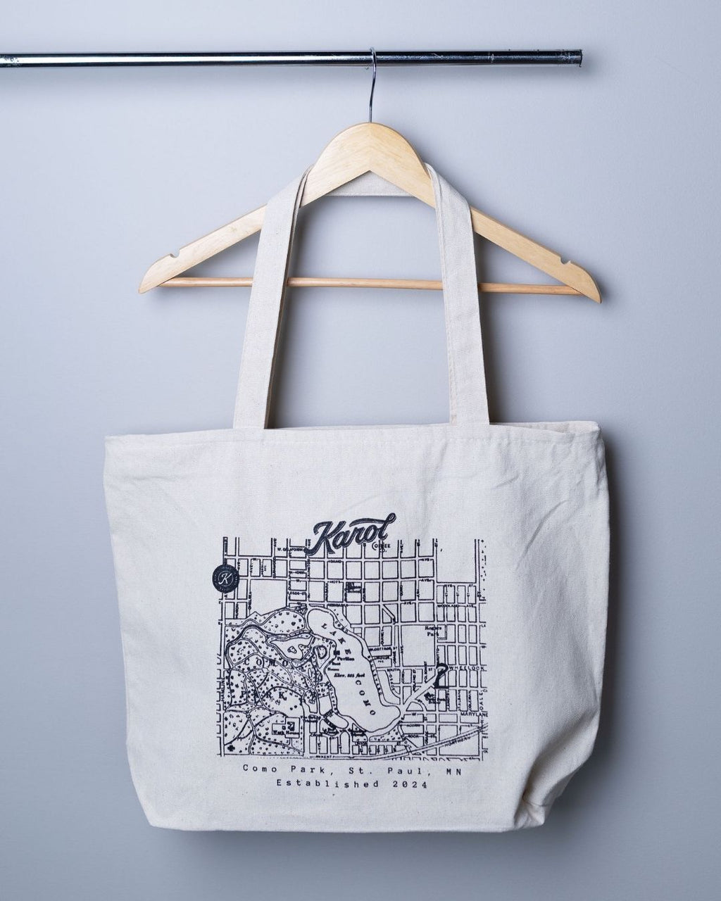 Como Park Map Canvas Tote