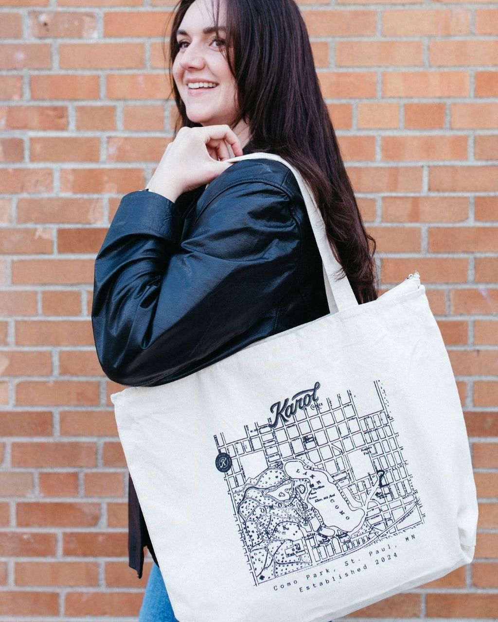 Como Park Map Canvas Tote