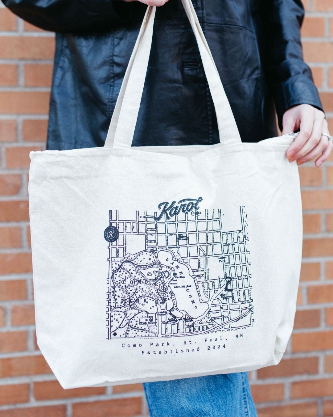Como Park Map Canvas Tote