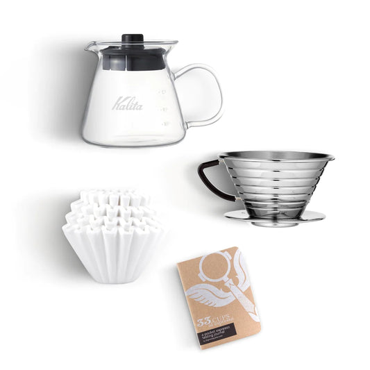 Kalita Wave 185 Pro Pour Over Kit - Stainless Steel
